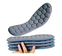 Plantillas de masaje unisex 5D súper suaves para zapatos deportivos para pies, cestas de correr, suela de zapato, soporte de arco ortopédico (4 piezas, 39-40)