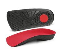 Plantillas de Medio Zapato con Soporte de Arco para Fascitis Plantar, Copas Ortopédicas de Talón 3/4 para Alivio Del Dolor, Pies Planos, Sobrepronación, Espolones en el Talón