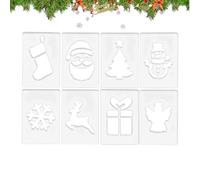 Plantillas de Navidad, plantillas para carpintería, manualidades de costura, juego de plantillas de fresado, para hombres, mujeres, niñas, adolescentes, adolescentes, hijas, hijas, familiares y amigos