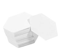 Plantillas de papel para cartulina, 200 unidades, color blanco | Aproximadamente 16 mm para hacer retazos ingleses, colocación repetida de formas, insertos troquelados