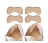 Plantillas de parche para talón para zapatos deportivos, tamaño ajustable, antidesgaste, almohadilla para los pies, plantilla, protector de talón, calcomanía trasera (piel, 2 pares)