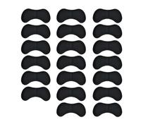 Plantillas de parche para talón para zapatos deportivos, tamaño ajustable, antidesgaste, almohadilla para los pies, plantilla, protector de talón, calcomanía trasera (negro, 10 pares)