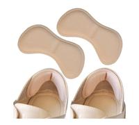 Plantillas de parche para talón para zapatos deportivos, tamaño ajustable, antidesgaste, almohadilla para los pies, plantilla, protector de talón, calcomanía trasera (piel, 1 par)