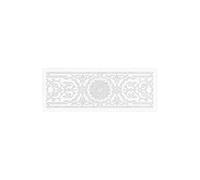 plantillas de pared para la pintura, Plantilla Decorativa De Borde De Damasco De Ladrillo De Masilla for Pintura De Yeso, Blanco, 57-114cm(M 71cmX25cm)