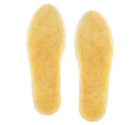 Plantillas de Piel de Oveja,Suelas de Lana Natural Térmicas para Hombre y Mujer,Plantillas Calefactables para Zapatos,Zapatillas Deportivas y Botas,Suela de Invierno Suave y Cómodas Amarillo-EU38