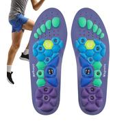 Plantillas de pies para mujer, plantillas de masaje de pies, inserciones transpirables y cómodas para adelgazar, deportes, caminar, trabajo, viajes, mujeres y hombres