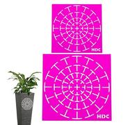 Plantillas De Pintura De Puntos - Conjunto De 2 Plantillas De Artesanía, Hoja De Diseño De Precisión, Ayuda Con Patrón Flexible, Guía Artística Confiable | Ideal Rock Madera Pared Tela Muebles Metal