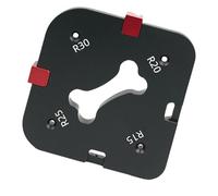 Plantillas de plantilla de esquina para uso profesional que ofrecen múltiples tamaños de radio en materiales de aluminio sólido, herramienta de aluminio