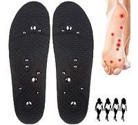 Plantillas de reflexología podal con acupresión y masaje magnético for hombres mujeres(1 Pair,S)