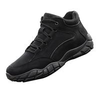 Plantillas de tenis para hombre, talla 13, a la moda, de verano y otoño, informales, planas, ligeras, de malla, transpirables, color sólido, para hombre, botas casuales, Black, 5.5 UK 3X-Narrow