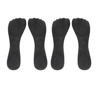 Plantillas de terciopelo suave para tacones altos, 2 pares de plantillas de tacones altos, autoadhesivas, alivio del dolor, evita que los pies se deslicen, cojín de inserción de 3/4 para tacones