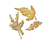 Plantillas de troquelado de hojas de otoño, plantillas de relieve metálico, troqueles for tarjetas DIY, scrapbooking, decoración de álbumes de fotos