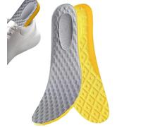 Plantillas de zapato de EVA absorbentes y transpirables - Inserciones de calzado cómodas con absorción de golpes | Plantillas ergonómicas culpables para correr, senderismo