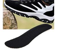 Plantillas de Zapato de Soporte de Alto Plantillas Suaves Cómodas Zapatos Eva Zapatos de Plantilla Inserta Insolla Cojín Material Transpirable (43-47 tamaño negro cinco pares vendidos)