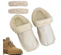 Plantillas de zapatos de felpa, Forros de zapatos peludos | Plantilla de calzado cálido de invierno con cordones - Plantillas gruesas y suaves para zapatos, inserto de zapatilla extraíble para mujeres