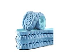 Plantillas de zapatos de masaje 4D de látex súper suaves, plantilla deportiva, para correr, suela de zapato, soporte de arco, insertos ortopédicos unisex (azul, 41-42 (260 mm)