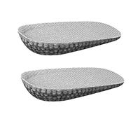 Plantillas de zapatos deportivos con aumento de altura, insertos de media longitud plantillas invisibles elevadas, plantilla con material de TPU para amortiguación de trabajo y caminata (gris-1,1 cm)