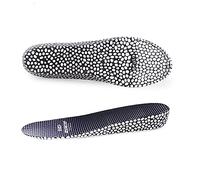 Plantillas de zapatos deportivos que aumentan la altura, plantillas ultraligeras para botas atléticas con material transpirable E-TPU para amortiguación de trabajo y caminar (negro, 2.5 cm, 22.5-23.5