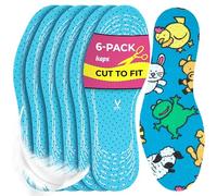 Plantillas de Zapatos para Niños, Paquete de 6 Pares, Cómodas Plantillas para Zapatos para Uso Diario, Se Pueden Cortar a Medida, con Diseño Divertido y Chulo, Offspring de Kaps