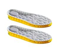 Plantillas deportivas con tecnología de nube 4D, cojín de absorción de impactos ventilado suave, inserciones de suela de PU for cuidado ortopédico for zapatillas for correr(Gray,45-46(280mm))