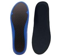 Plantillas deportivas de fibra de carbono con soporte de arco de alta elasticidad que absorben los golpes (azul, 46)