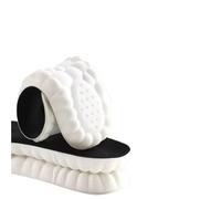 Plantillas deportivas de látex, almohadillas suaves alta elasticidad for zapatos, plantilla ortopédica transpirable con absorción impacto, soporte arco, 1 par para Zapatillas(Black,EU41-42)