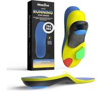Plantillas deportivas para mujeres y hombres - Plantillas deportivas Welnove con absorción de impactos y soporte para arco del pie, plantillas de gel para correr, M 39-40.5