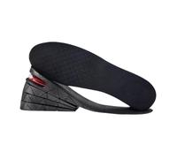 Plantillas elevadoras con cojín de aire para zapatos para hombres y mujeres, plantillas más altas de 3 a 7,5 cm, plantillas de aumento de altura (negro, 7,5 cm, 1 par)