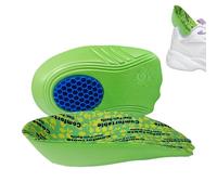 Plantillas elevadoras de altura, almohadillas de elevación de talón que absorben los golpes, masajeador suave, soporte para calzado, soporte para aliviar la postura, espolón calcáneo, interior E