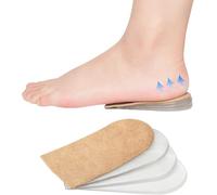 Plantillas elevadoras de talón ortopédicas ajustables diseño 4 para diferencia longitud piernas dolor espolón calcáneo y tendinitis almohadillas soporte altura hombres mujeres