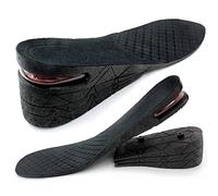 Plantillas elevadoras de zapatos de 4 capas de 1.2 a 3.5 pulgadas, plantillas de aumento de altura variable, plantillas de cojín de aire, plantillas de tacón más alto, inserciones de altura de zapato