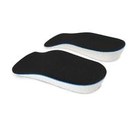 plantillas elevadoras Plantillas for aumentar la altura, peso ligero, soporte de arco elástico suave, transpirables for zapatillas(Black,1.5CM)