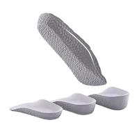 plantillas elevadoras Plantillas for aumento de altura con soporte for arco, elevación elástica suave for hombres y mujeres(Gray,2.5CM Lift)