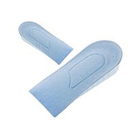 Plantillas Elevadoras Plantillas invisibles for aumentar la altura, 1 par, for mujeres y hombres, media plantilla de 3 capas con aire(Blue 2cm)