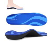 Plantillas Fascitis Plantar - 1 Par - Pies Planos y Cavos - Diseño Ortopedicas Taloneras Plantilla Completa Hombre y Mujer - Soporte de Arco 3,5cm - Alivio Dolor (41-43)