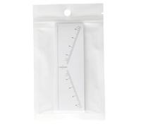 Plantillas finas para cejas, 25 plantillas de cejas blancas para cejas - Brow Buddy Tool, herramienta de medición, herramienta de medición para mujeres Eye Shaper, Brow Mapping Kit para maquillaje