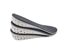 Plantillas for aumentar la altura, 1 par, de espuma viscoelástica transpirable y dura, for levantar el talón(Full pad,H 2 cm)