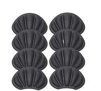 Plantillas for calzado deportivo for correr, almohadilla ajustable for el revestimiento del talón, parche autoadhesivo for pie, pegatina protectora, 4/8/12 Uds Para Grandes(Black-8pcs)