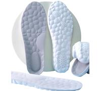 Plantillas Gel Cómodas, Camina sobre una Nube, Plantilla Fascitis Plantar para Uso Diario Trabajo y Deporte, Transpirable, Absorbe el Sudor, Memory Foam, 1 CM Altura