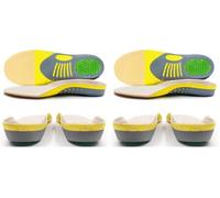 Plantillas Gel Hombre Trabajo y Mujer, Alivio y Prevención del Dolor de Pies, Rodillas y Espalda, Especial para Fascitis Plantar y Pies Cansados (Talla L (41-46)) (Paquete de 2)