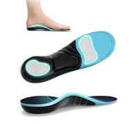 Plantillas GEL, QBK Plantillas para Fascitis Plantar, Adecuadas para Pie Plano, Espolón Calcáneo y Alivio del Dolor, Unisex, Plantilla Cómodas, Talla S