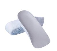 Plantillas invisibles de aumento de altura de 1,5 a 3,5 cm, insertos de elevación de talón, soporte de arco, almohadillas ortopédicas de espuma viscoelástica (gris, 2,5 cm)