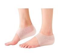 Plantillas invisibles de silicona for aumentar la altura interior, calcetines de elevación, almohadilla protectora for los pies for exteriores, plantilla oculta for hombres y mujeres(White,Height 4cm)
