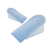 Plantillas invisibles for aumentar la altura, 1 par, for mujeres y hombres, media plantilla de 3 capas con aire(Blue 5cm)