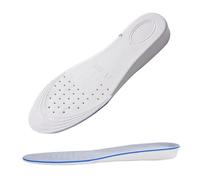 Plantillas invisibles for aumentar la altura, almohadillas transpirables for suela y absorción de impactos Para hombres y mujeres(White1.5cm,EU41-42(260mm))