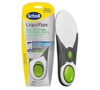 Dr. Scholl's Plantillas LiquiFlex Soporte Diario - Calzado de Hombre Talla 41-46,5 - Con memoria de forma y soporte del arco - 1 par
