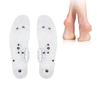 Plantillas MagnéTicas de AcupresióN Adelgazantes, Reflexología Plantillas Magnéticas para Adelgazar, Ortopédicas Plantillas Gel Magneticas para Fascitis Plantar (transparent, 41-48)