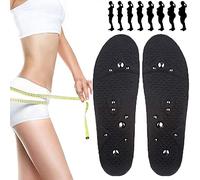 Plantillas magnéticas de reflexología y acupresión, transpirables, desodorantes cómodas, for adelgazar(1 Pair,L)