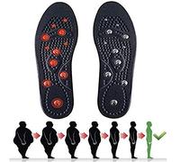 Plantillas magnéticas for zapatos, reflexología for aliviar el dolor, plantillas de masaje magnético for pies, plantillas magnéticas for terapia de puntos de acupuntura for pies.(2 Pairs,S)