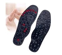 Plantillas Magnéticas Para Adelgazar Plantillas Para Zapatos De Trabajo,Para Pies Transpirables Alivia El Dolor De Talón,Masaje Shiatsu Alivio del Dolor de Pi(Size:2 pairs L(41-45),Color:negro)